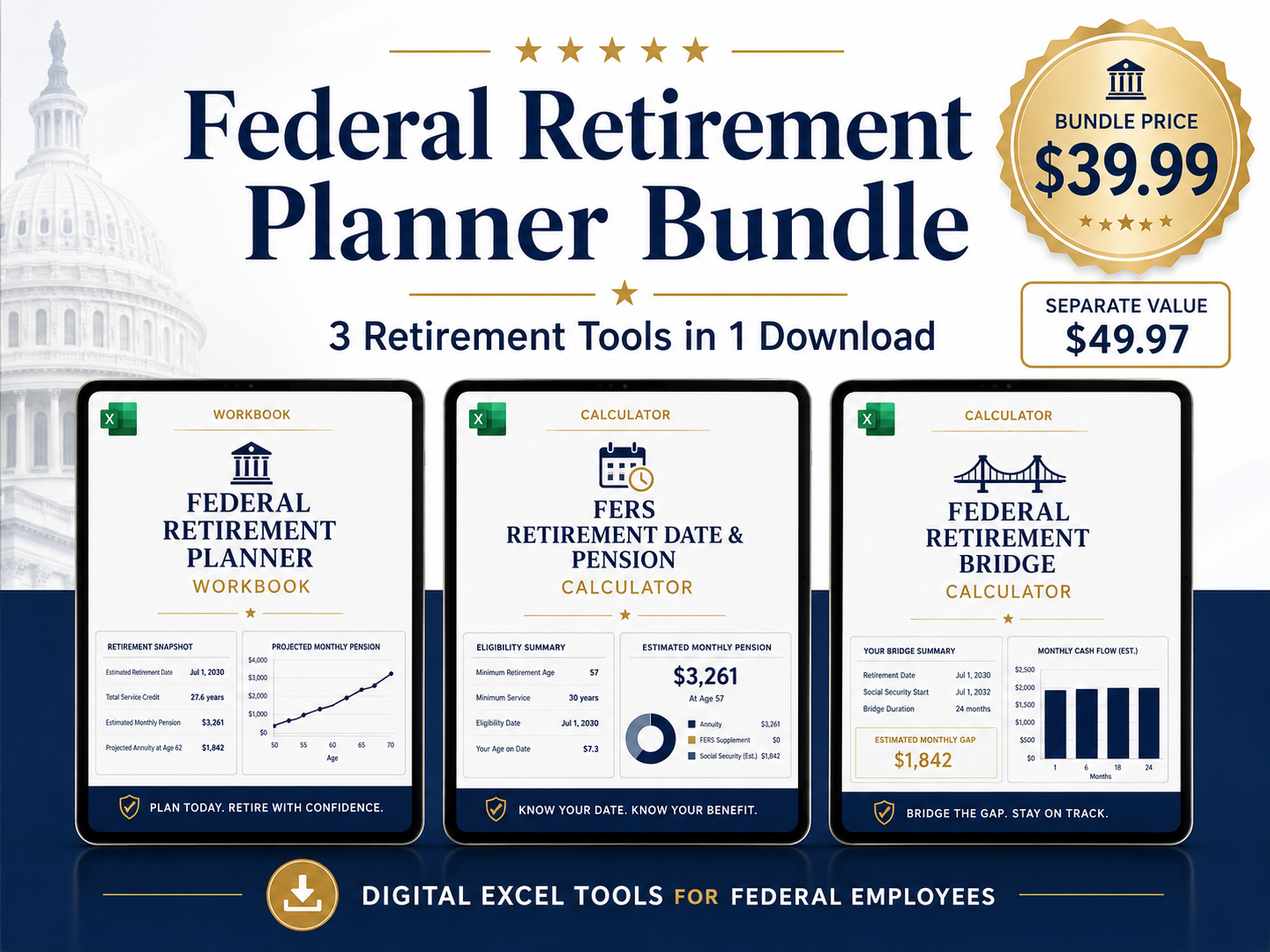 Federal Retirement Planner Bundle product image
